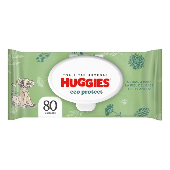 Toallitas Húmedas Huggies Eco Protect, 80 uds